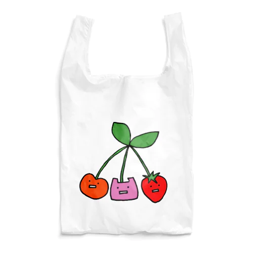 2Dうさぎ さくらんぼいちご Reusable Bag