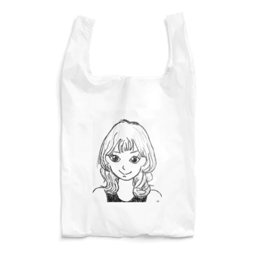落書き"女の子" Reusable Bag