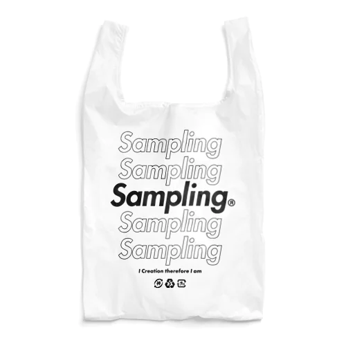 Samplingエコバック黒 Reusable Bag