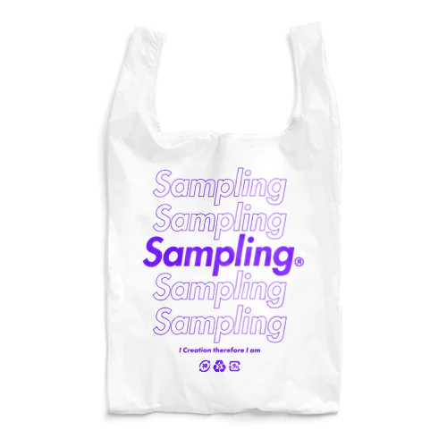 Samplingエコバック紫 Reusable Bag