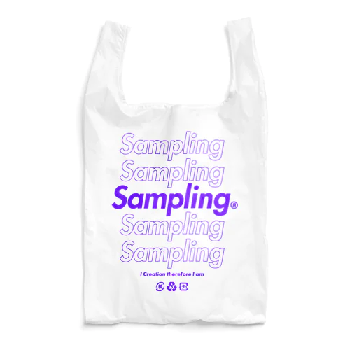 Samplingエコバック紫 エコバッグ