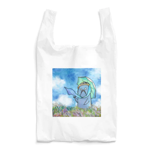 日傘のさめめ（モネ風） Reusable Bag