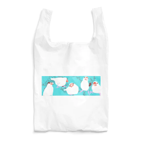 白文鳥並べ Reusable Bag