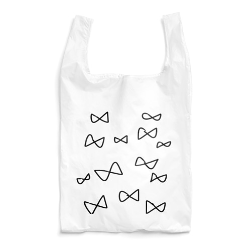 シンプル黒リボン Reusable Bag