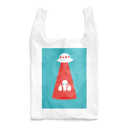 未確認ECOバッグ＜お買い物帰りの宇宙人＞ Reusable Bag