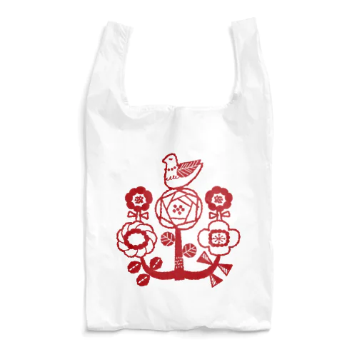 鳥とお花のエコバッグ Reusable Bag