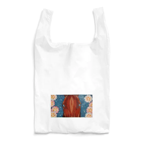 馬のエコバッグ　【菊に桜】 Reusable Bag