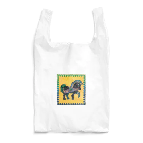 馬のエコバッグ　【ＫＵＲＯＵＭＡ】 Reusable Bag