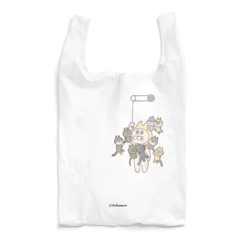 8猫しがみつきイッチャマン Reusable Bag