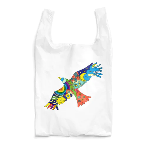 虹色の飛ぶ鳥 Reusable Bag