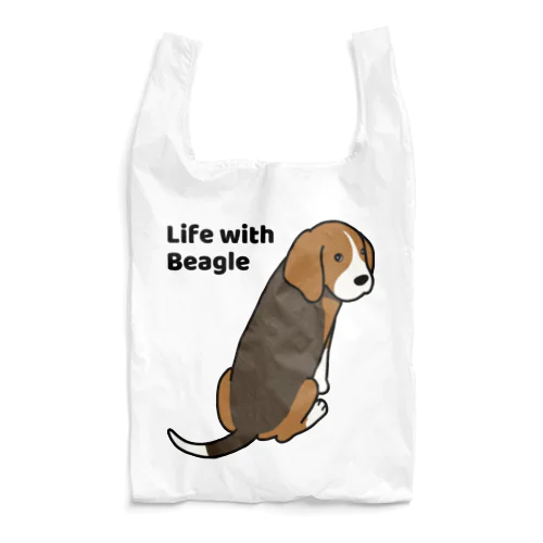 Life with Beagle Reusable Bag
