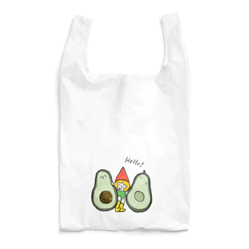 アボカドととんがり帽子 Reusable Bag