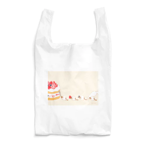 シマエナガとケーキの行進 Reusable Bag