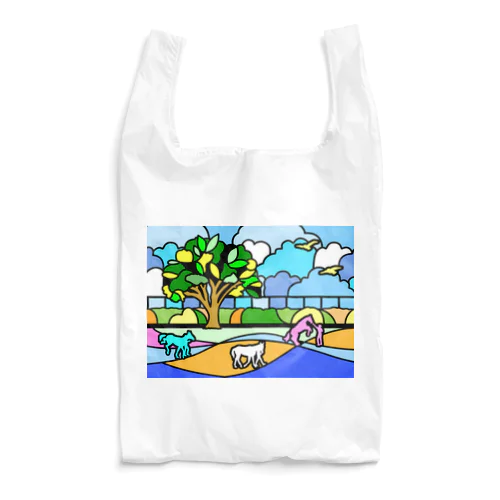 ステンドグラス風パドック Reusable Bag