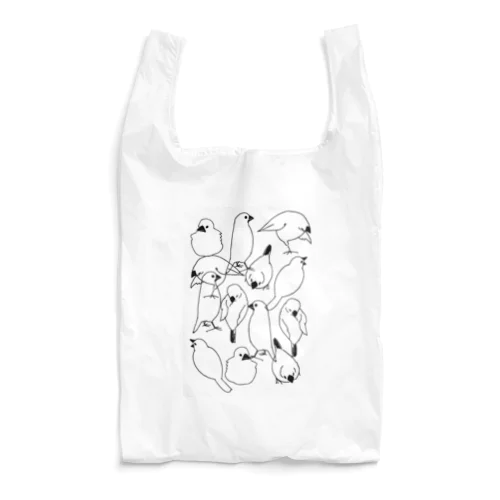 ドローイング・文鳥2 Reusable Bag