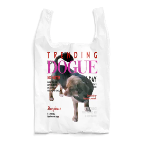 雑誌風の犬 Reusable Bag