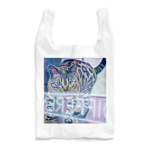 猫とネオン Reusable Bag