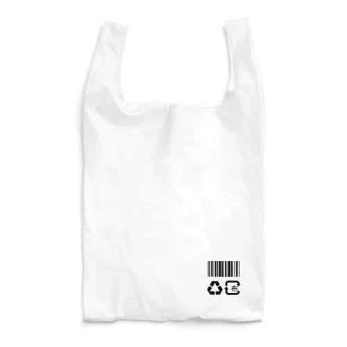 レジ袋不要 ★無意味なバーコード付き Reusable Bag