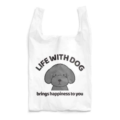 犬と共に（トイプー/黒系）  Reusable Bag