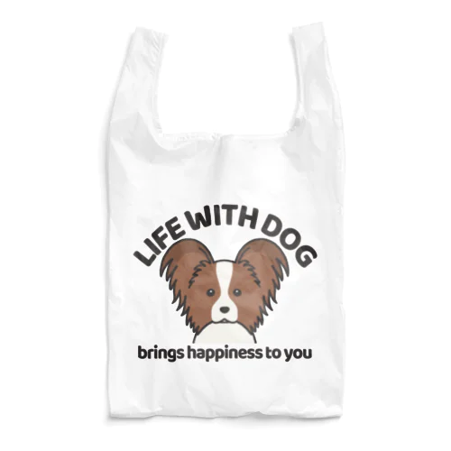 犬と共に（パピヨン）  Reusable Bag