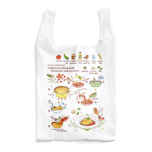 トマト＆ズッキーニ パスタ - レシピシリーズ Reusable Bag