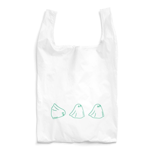 Obakeちゃんとお買い物(green) Reusable Bag