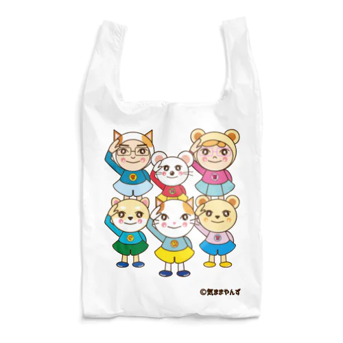 気ままやんず 気合い！ ② エコバッグ Reusable Bag