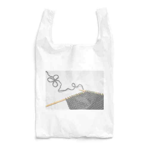 編みかけのニット Reusable Bag