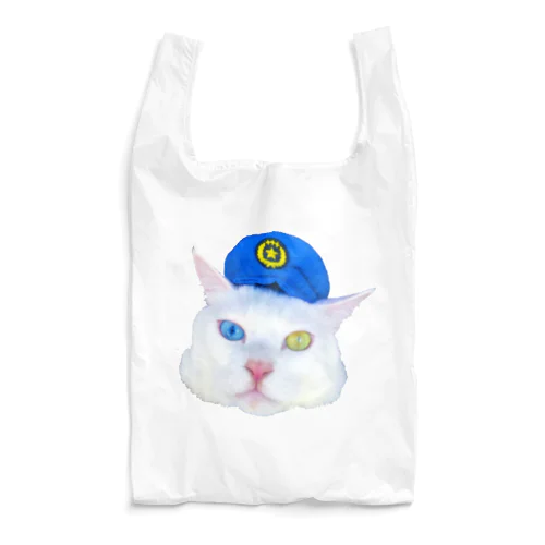 白猫オッドアイタマ Reusable Bag