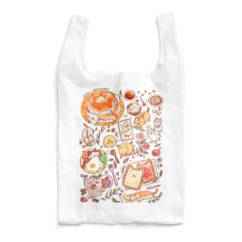 猫と朝食 Reusable Bag