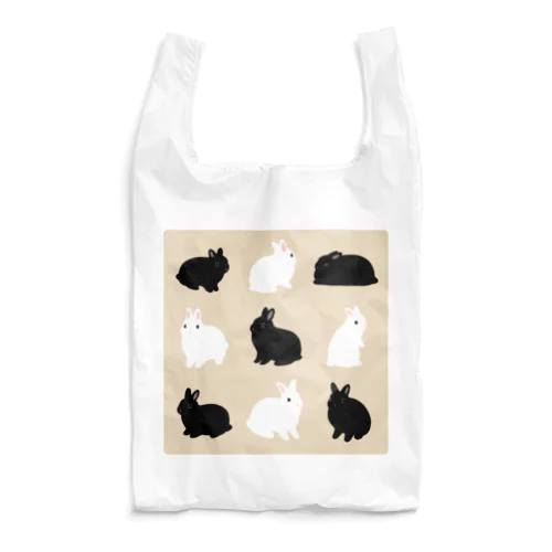 黒白(中略)白黒 Reusable Bag