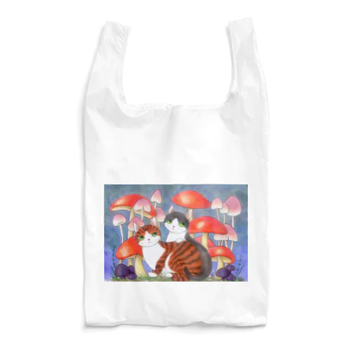 きのこの森のねこ Reusable Bag