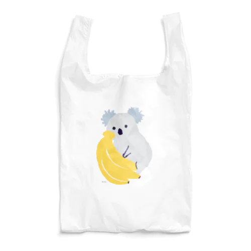 どうぶつエコバッグ＜バナナに寄り添うコアラ＞ Reusable Bag