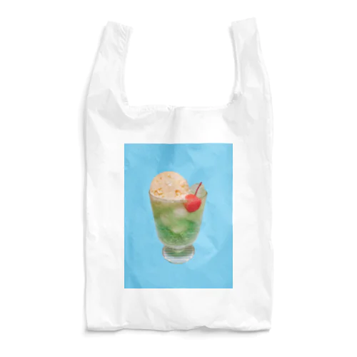 水色 手作りクリームソーダ Reusable Bag