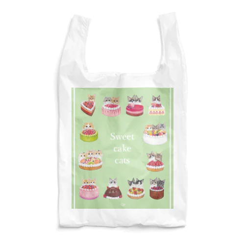 猫ホールケーキ大集合なグッズ Reusable Bag