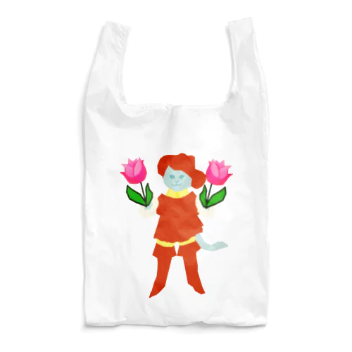 チューリップ二刀流（背景なし） Reusable Bag