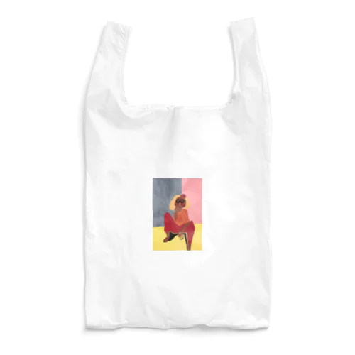 Cool lady. Reusable Bag