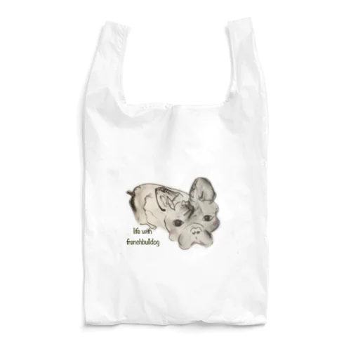 life with frenchbulldog Reusable Bag