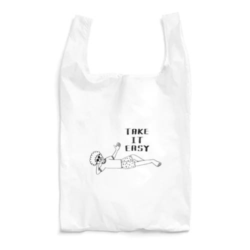 TAKE IT EASY.(黒字) Reusable Bag