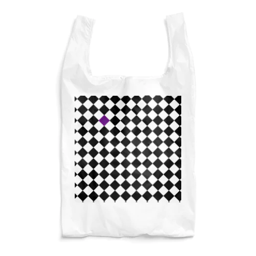 チェック柄（紫） Reusable Bag