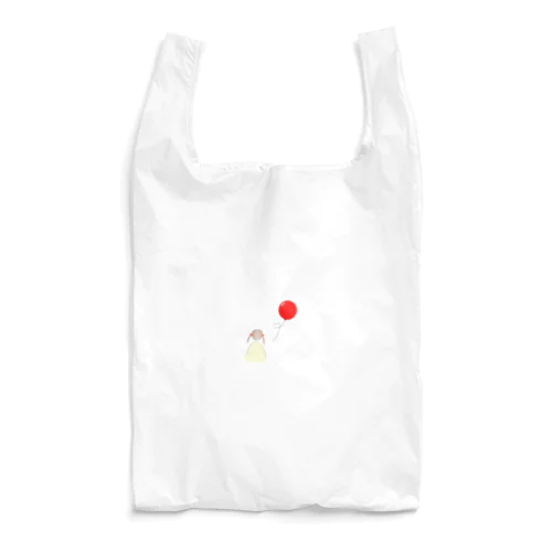 風船と女の子 Reusable Bag