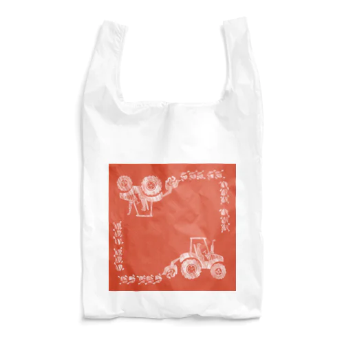 トラトラトラクター（赤） Reusable Bag