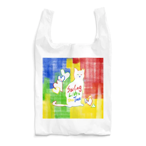 さくらねこ（Crayon Colorful） Reusable Bag