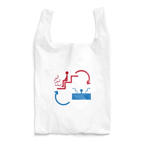 ピクトグラム風サウナ Reusable Bag