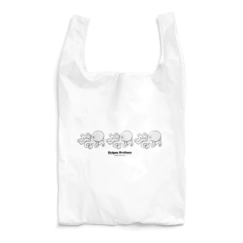 Octopus Brothers【モノクロ】 Reusable Bag