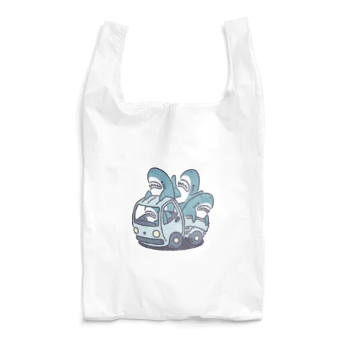 サメがたくさんトラックに Reusable Bag