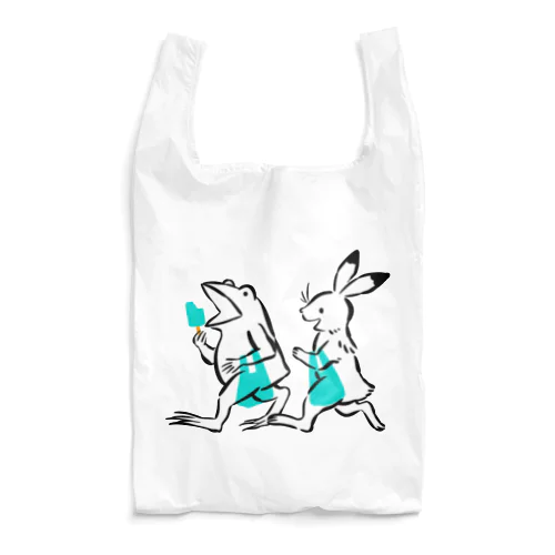 鳥獣戯画(ポップ/買い物) Reusable Bag