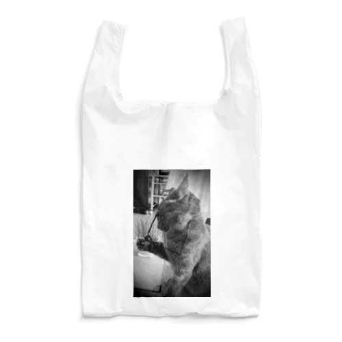 眼鏡を外す仕草がイケメンの猫 Reusable Bag