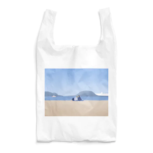 Chilling at the beach Reusable Bag