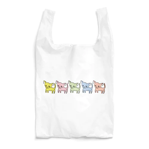 ゆるチワワ（カラフル） Reusable Bag